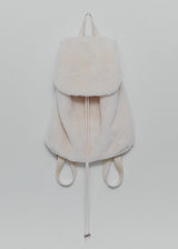 Soft Fur Backpack_Ivory