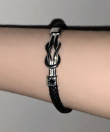 S.STEEL Starlight Knot Leather Bracelet