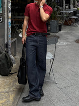 Non-peade regular denim pants