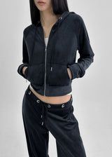 [MADE] Kubo Mink Velour Hooded Zip-up (Set Available)
