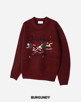 Christmas Embroidery Knit