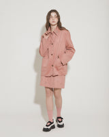 FAUX SUEDE STUDS JACKET [PINK]