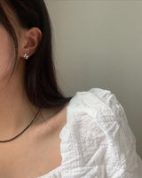 (silver925) Lovely ribbon piercing type2 *silver