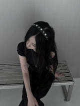 eyelet headband (2color)