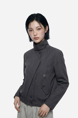 26FW★ [ EEUN MADE ] Asymmetric Button Jumper