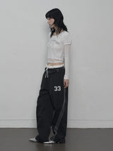33 STAR LINE PANTS BLACK
