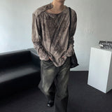 ENOC グランジダイイングショルダースナップ長袖Tシャツ (2 colors)