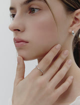 26SS★ Ice Block Silver Ring S