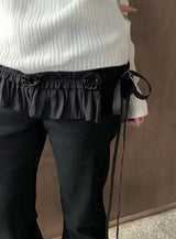 Chomi Rose Layered Mini Skirt