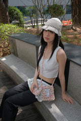 Flower Mini Cross Bag - Yellow