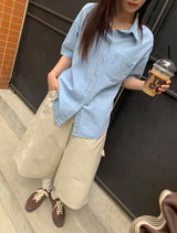 [unisex] ハシルカーペンダーバミューダバンディングパンツ