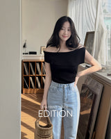 [MADE] One linen off-shoulder knit