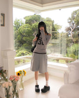 ネルズナンバープリントワンオフショルダー長袖Tシャツ