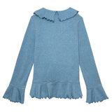 HIPPIE RUFFLE CARDIGAN_BLUE
