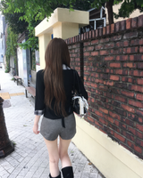 チェックシャツレイヤードTシャツ
