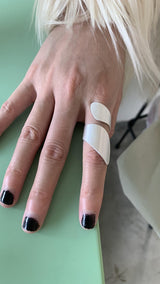 Silver dressing ring