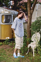 26SS★ピーチ サマー ピグメント ショートスリーブ Tシャツ