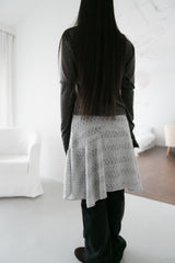 knit wool flare skirt(3colors)