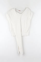 Muffler half soft knit