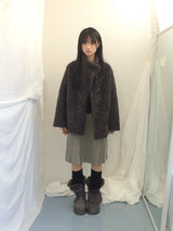 soft corduroy banding skirt