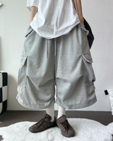 STRING 🤎 BALLOON PARACHUTE ツータックバミューダ 🤎🤍🩶🖤4COLOR