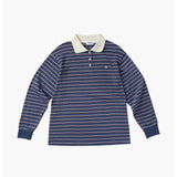 ストライプカラーTシャツ  (Blue)