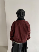 ラノウォッシングカラーマッチングカラーワークジャケット