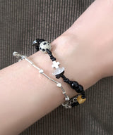 Layered Beads Cross ジェミニブレスレット