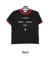 ディケンレタリングリンガー半袖Tシャツ