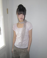 Yots Puff Short-Sleeve Blouse