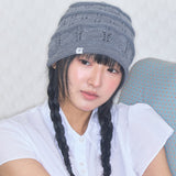 nostalgic knit beanie grey
