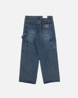 Dying patch carpenter denim