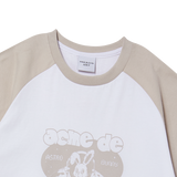25SS スペースラビットラグランクロップ半袖Tシャツ エッセンシャルベージュ