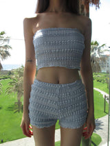 frill top bikini