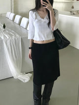Less Midi Skirt (2 colors)