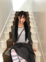 プテン フラワー 七分袖Tシャツ