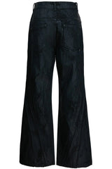 Waxed Black Studded Jeans