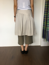 Marine button midi skirt (3color)