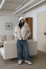 Lining padding) Shani padding blouson jacket