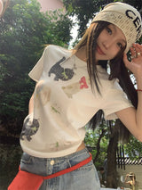 Cutie Animal Short Sleeve T-Shirt