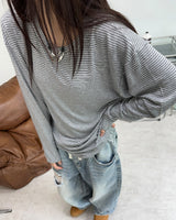 Lanes Damaged Wide Denim Pants