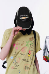 FISHING MESH BALL CAP [BLACK]