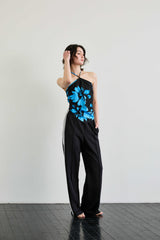  FLUTTER HALTERNECK / BLUE