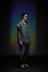 Denim Zip Vest