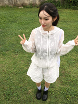ザンフラワーエンボスショートパンツ (5c)