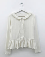Mohave Frill Knit Cardigan (2 Colors)
