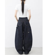 Lovehip Stitch Non-Fade Carpenter Balloon Pants