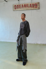 CARPENTER WASHED COTTON PANTS