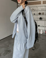 Buel Pigment Snap Semi Crop Zip-Up