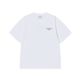 25FW ボーダーラインベーシックロゴショートスリーブTシャツ ホワイト